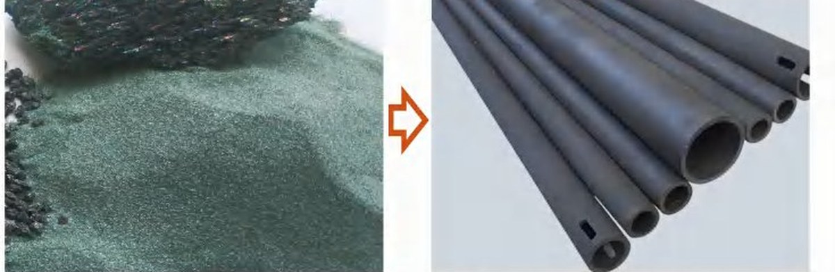 反応焼結用炭化ケイ素微粉とセラミック管